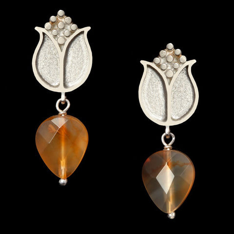 Brinco de Prata com banho de Ouro Poppy