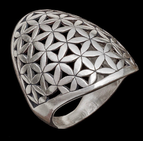 Anel de Prata com Banho de Ouro Iluminuras