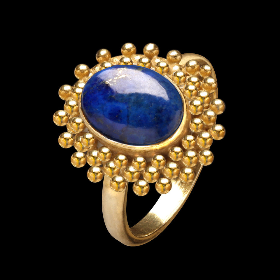 Anel de Ouro Amarelo Moçarabe