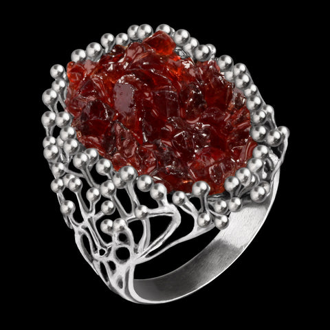 Anel de Prata Cruzadas