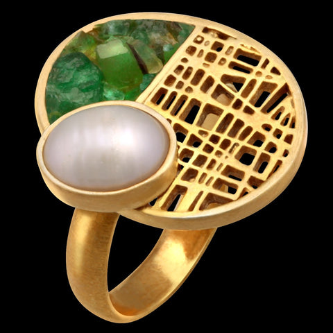 Anel de Ouro Amarelo Fotosfera