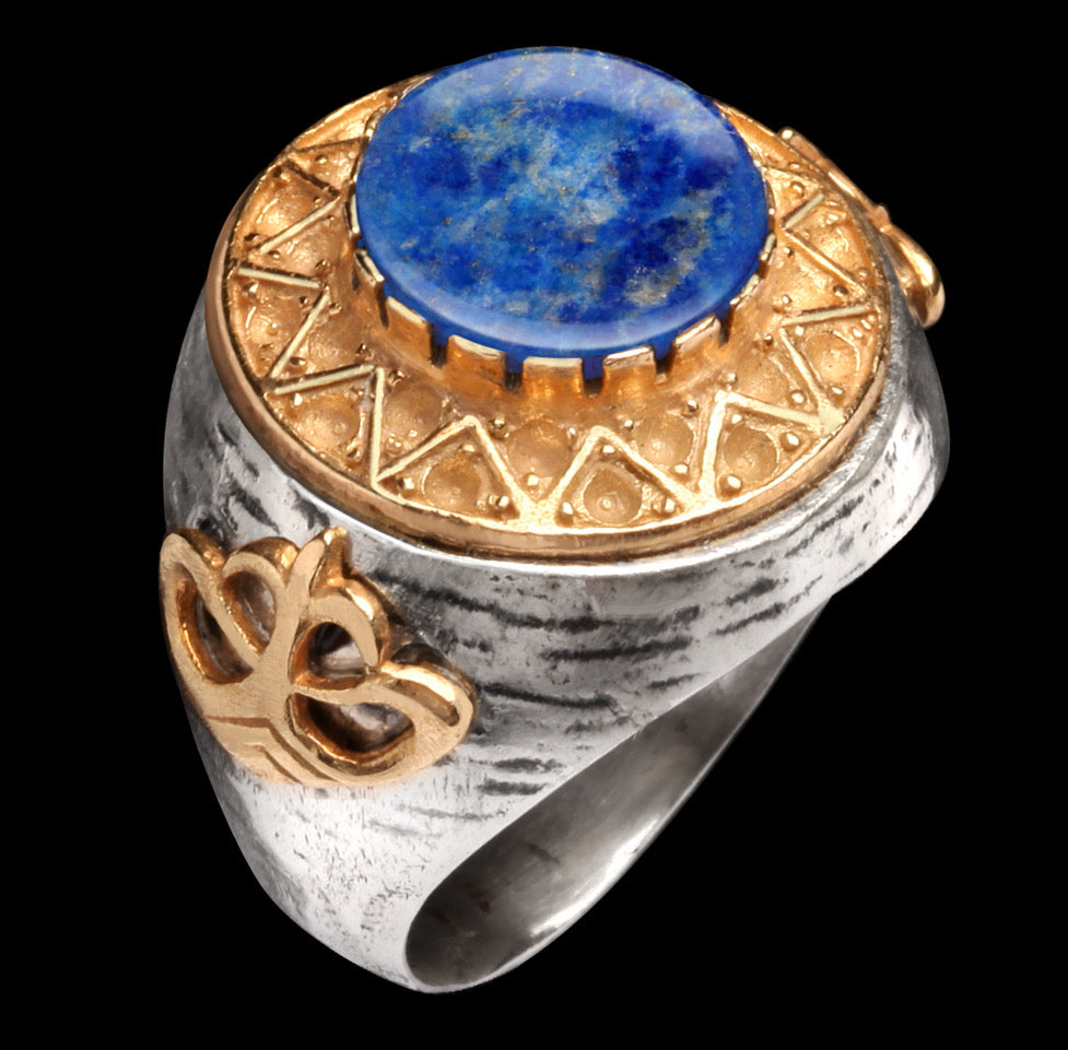 Anel de Prata e Banho de Ouro Constantinopla