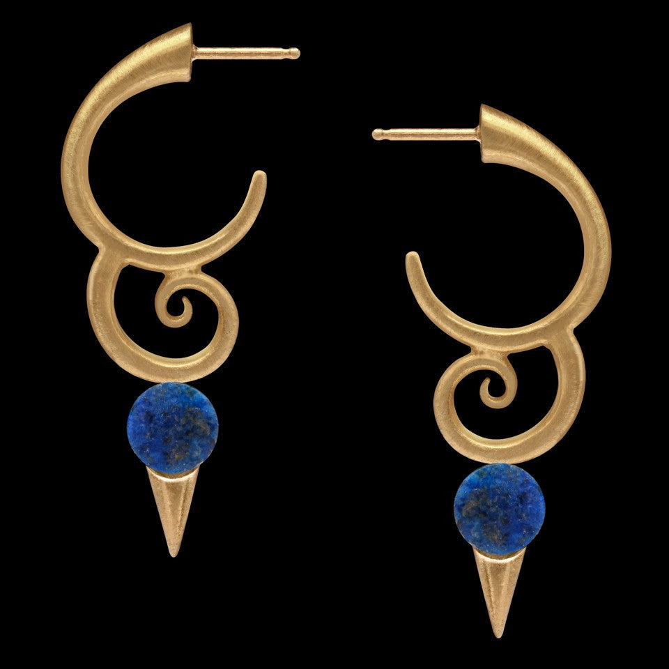 Brinco de Ouro Amarelo Cometa