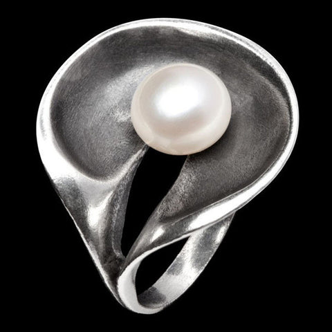 Anel de Prata com banho de Ouro Cocoon