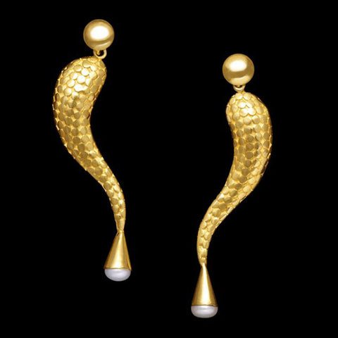 Brinco de Prata com banho de Ouro Elegant