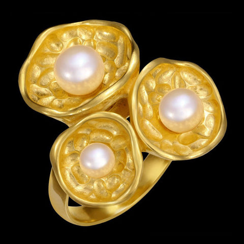 Anel de Ouro Amarelo Lilac