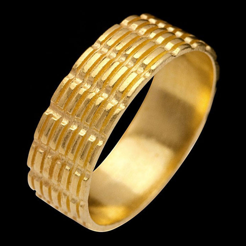 Anel de Prata com banho de Ouro Narcisus