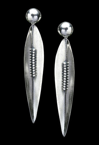 Brinco de Prata com banho de Ouro Stiletto