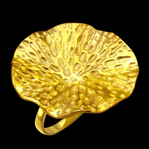 Anel de Ouro Amarelo Huagua